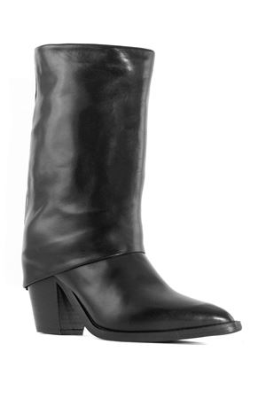 Black leather boot JULIE DEE | MS018NERO